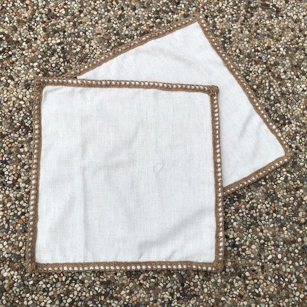 Phantoscope Farmhouse Pillow Shams 20" Square (2)
